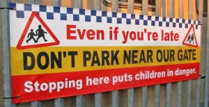 School NO Parking Banners